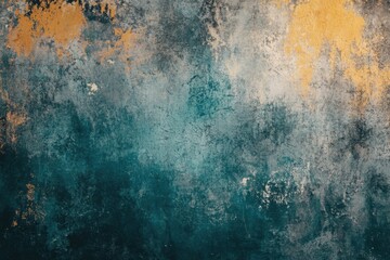 Fototapeta premium Abstract blue, yellow, and gray textured background.