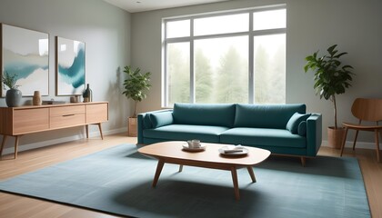 Photo modern style interior room 3d illustration