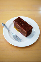 Chocolate-covered mousse cakes