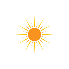 sun logo design vector illustration. sun icon vector