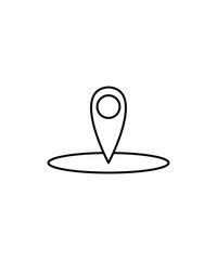 location icon, vector best line icon.