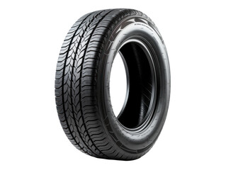 High-Performance Car Tire on transparent Background