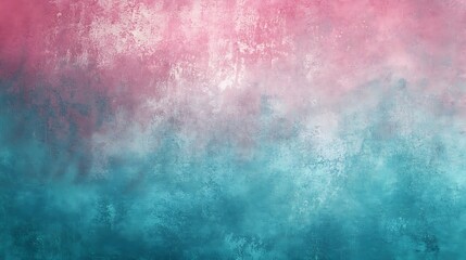 Fototapeta premium Soft teal and pink gradient texture for fresh and playful backgrounds