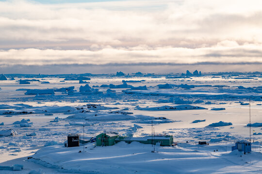 Academik Vernadsky station. Vernadsky research base in Antarctic