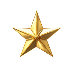 Obraz premium Golden star on green