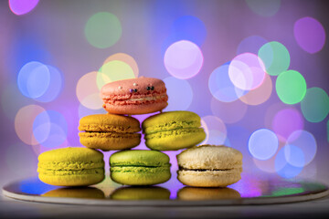 Macaroon cookie macro detail concept shot