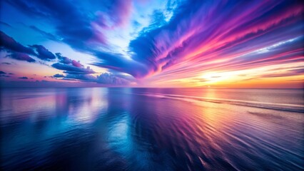 Abstract Gradient Background with Blue and Purple Glow - Aerial Photography of Vibrant Color Blends for Modern Design and Digital Art Projects