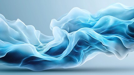 Obraz premium This abstract blue electric storm background features vibrant swirls of electric blue hues, creating a dynamic and powerful visual representation of a stormy atmosphere.