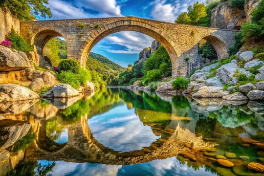 Macro Photography of Le Pont du Diable, France,  Stunning Detail