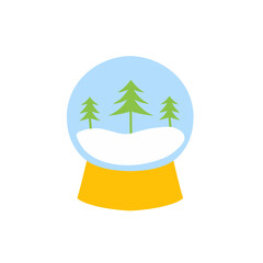 snow globe vector