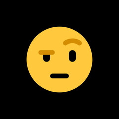 Fototapeta premium Unimpressed Emoji