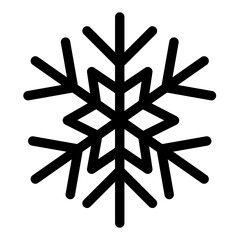 snowflake on white