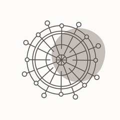 Drawing of winter socks. Hand drawn winter, autumn, Christmas cozy accessory. 