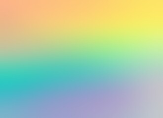 Exotic vibrant colors mix. Orange yellow blue violet gradient soft abstract blur background.
