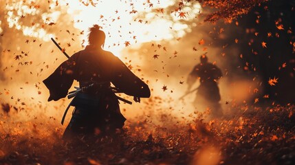 Autumn Samurai in Action