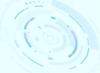 未来的な円形のデジタルデザイン背景