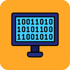 Obraz premium Binary code Icon