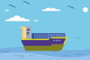 Maritime Law Concept Illustration Stylish and Beautiful