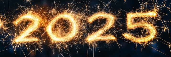 New Year Sparkler Celebration Fireworks