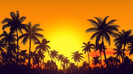 Floral Frame with Green Background