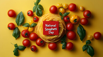 national spaghetti day background