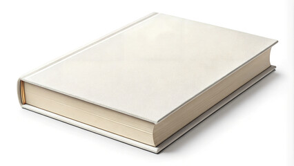 Fototapeta premium Blank book cover with copy space on white background 
