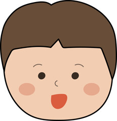 귀여운 아이 얼굴