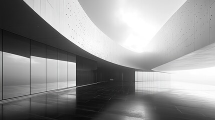 architecture details modern building futuristic metal wall tiles facade and space international museum day