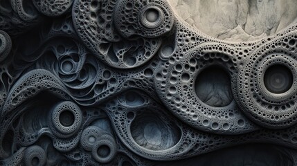 Obraz premium Abstract 3D Rendered Stone Pattern