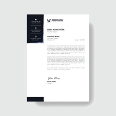 Professional And Creative Modern Corporate Business Letter Head Template.

