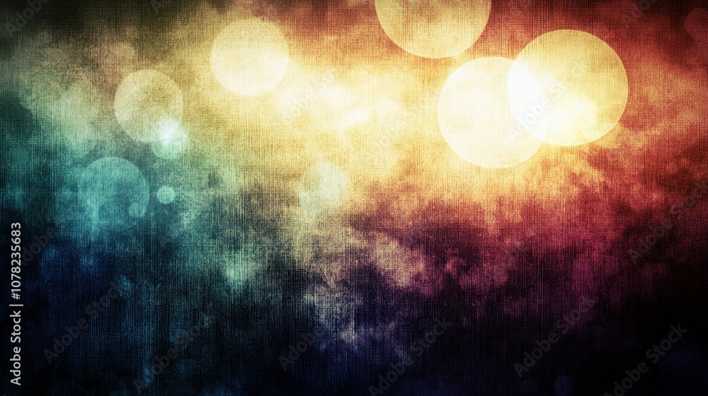 Poster colorful abstract background with soft bokeh and texture effect for creative and artistic designs, s