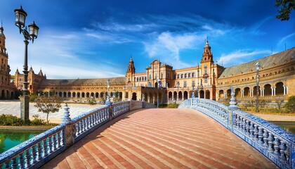 Obraz premium plaza de espana city