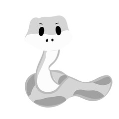 cartoon snake cute fit for educational purposes flashcard