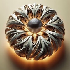 Fototapeta premium A futuristic piece inspired by nature's patterns