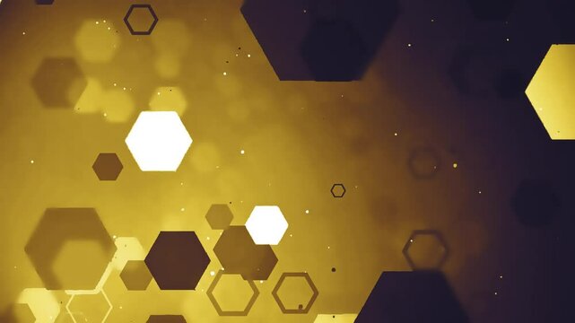 hexagon shape background with stars