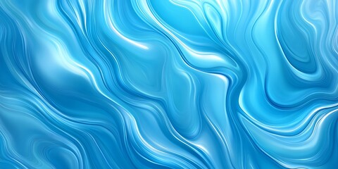 Professional blue gradient background with light wave patterns.