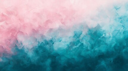 Fototapeta premium Soft teal and pink gradient texture for fresh and playful backgrounds