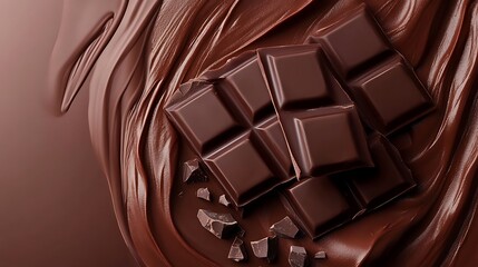 Solid chocolate brown background with a warm tone