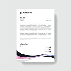 Professional And Creative Modern Corporate Business Letter Head Template.
