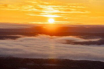 Sunset Hafjell Norway