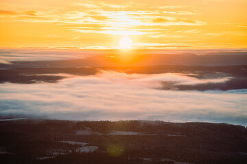 Sunset Hafjell Norway