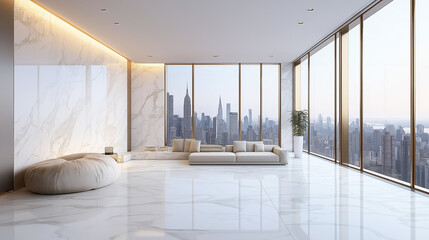 Minimalist Luxury Apartment with City View