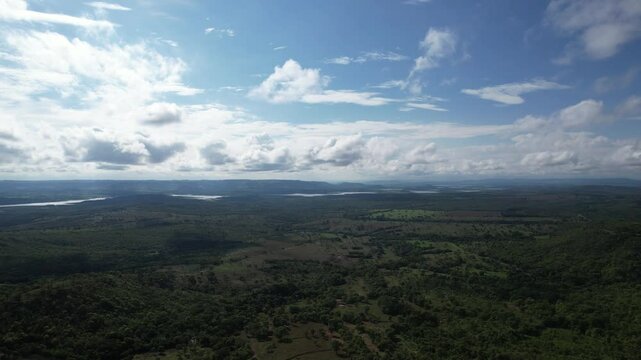Border between Minas and Goias in Brazil, Paranaiba river