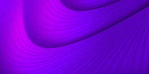 Graphic illustration, dark purple wallpaper. Wave curtain.Template for a website, cover, and background design.