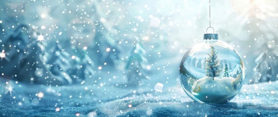 Winter Wonderland in a Christmas Ornament