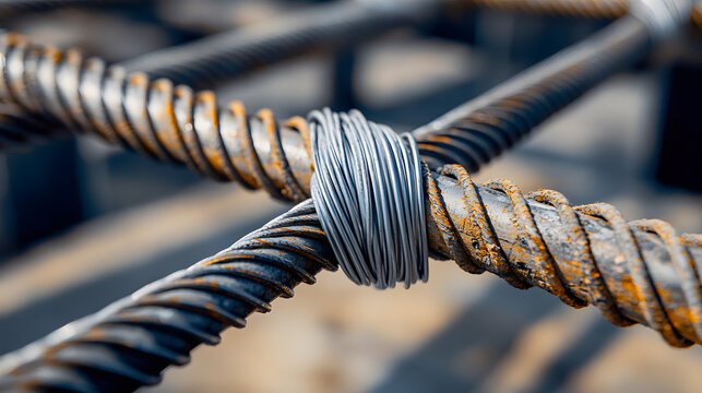 Inspect steel reinforcement bars in construction sites