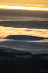 Foggymountain in Nevelfjell, Norway 