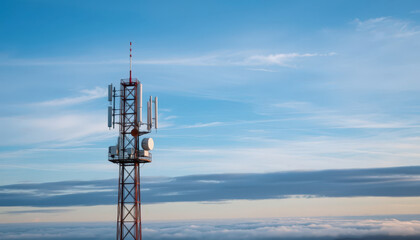 telecommunications tower, communication, technology