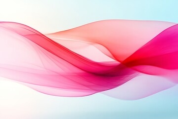 Abstract Red and Blue Twisted Flow with Gradient Background