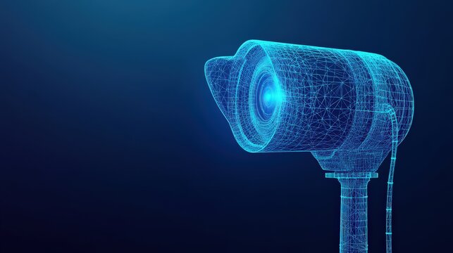 Wireframe Representation of a Surveillance Camera